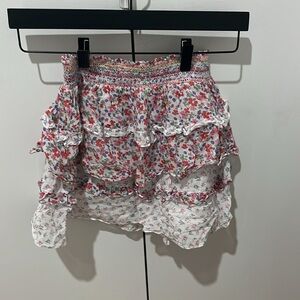 LoveShackFancy kids mixed floral Billie skirt